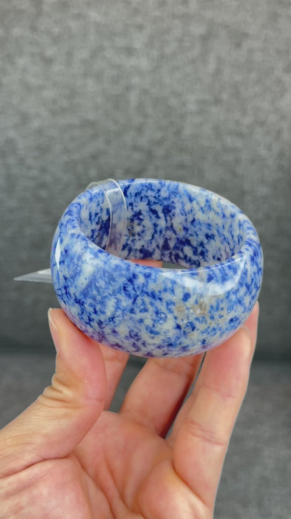 Natural Lapis Lazuli Bangle Size 55 mm