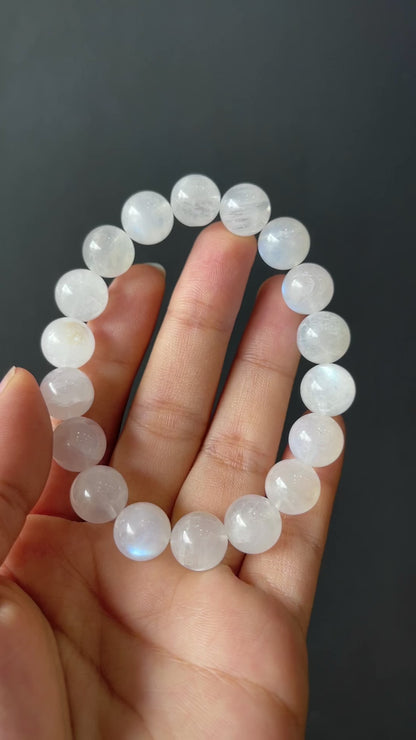 Natural Clear Quartz Bracelet Size 12 mm