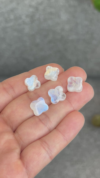 Natural Moonstone Four Point Charm