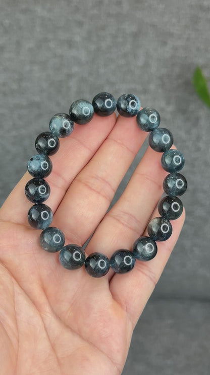 Natural Midnight Aquamarine VIP Bracelet Size 11 mm