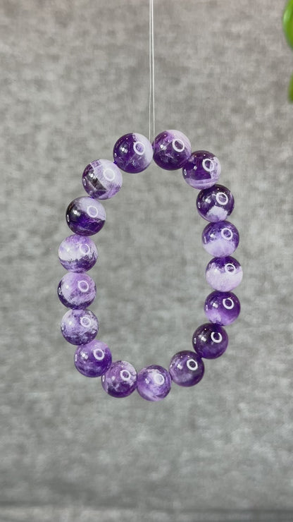 Natural Dream Amethyst Bracelet Size 12 mm