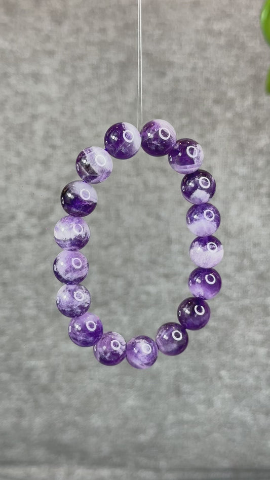 Natural Dream Amethyst Bracelet Size 12 mm