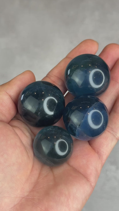 Natural Blue Fluorite Sphere