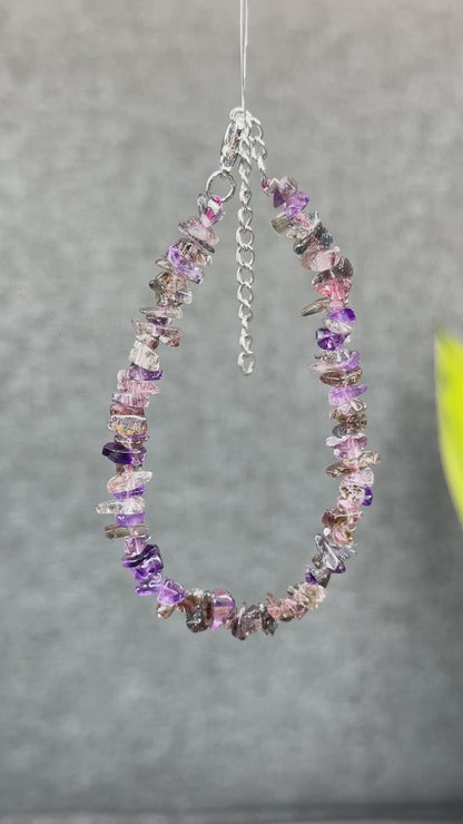 Natural Super 7 Bracelet with Clasp Size 7 mm
