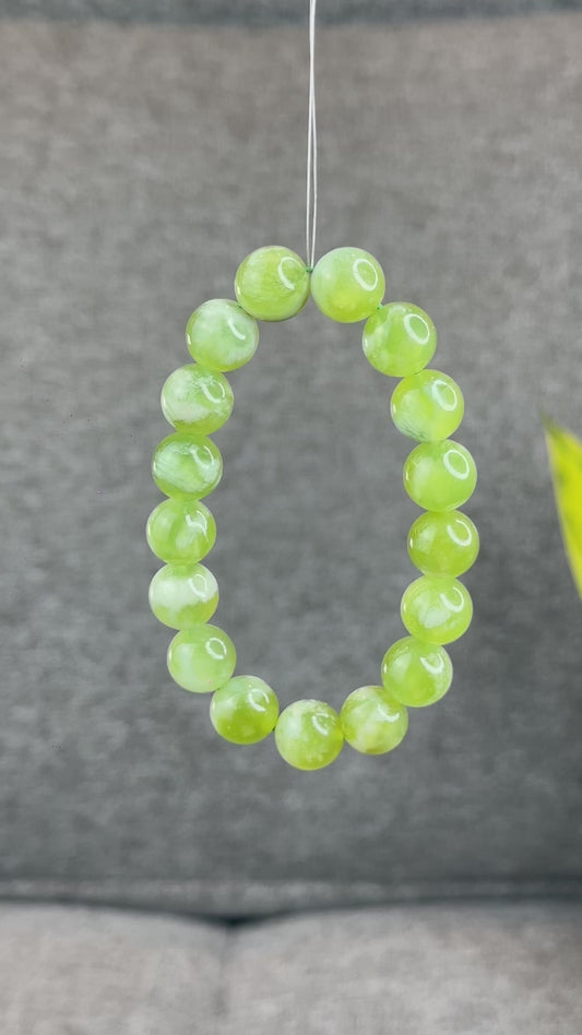 Natural Serpentine Bracelet Size 12.8 mm