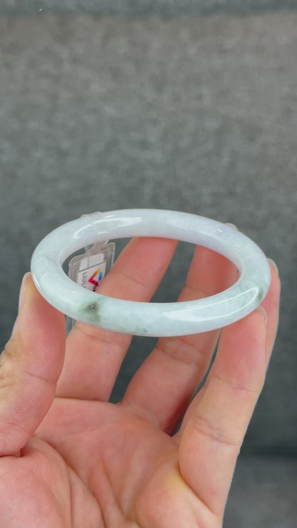 Bracelet en jade jadéite lavande claire, style baguettes, taille 53,7 mm, certificat 956262