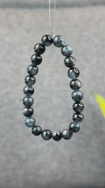 Natural Midnight Aquamarine Bracelet Size 8 mm