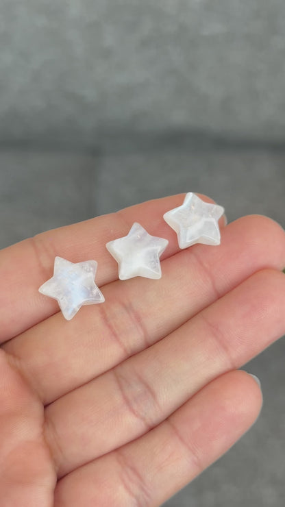 Natural Moonstone Star Charm