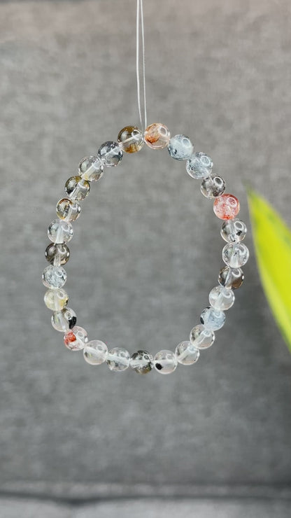 Natural Herkimer Quartz Bracelet Size 7 mm