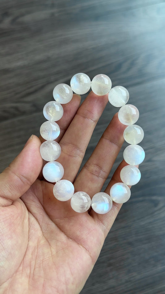 Natural Moonstone Bracelet Size 13.5-14 mm