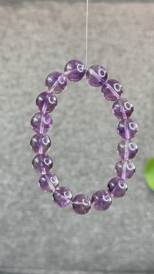 Natural Amethsyt Bracelet Size 12 mm