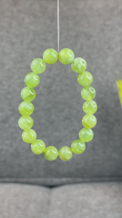 Natural Serpentine Bracelet Size 12 mm