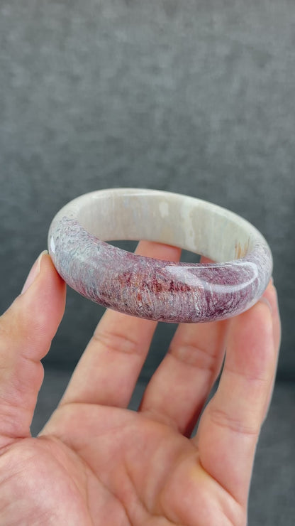 Natural Coral Bangle Leaf Style Size 53 mm