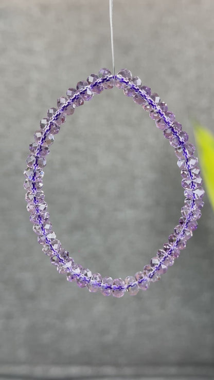 Faceted Natural Amethyst VIP Bracelet Size 5 mm