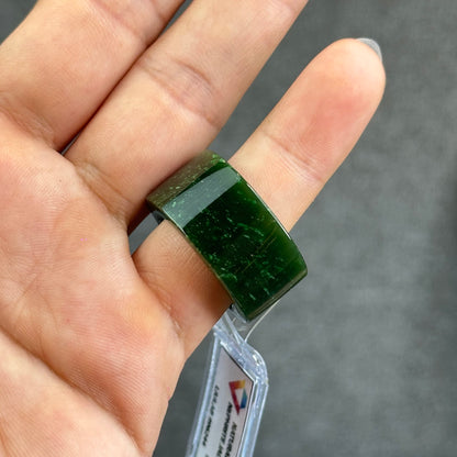 Natural Nephrite Jade High Quality Ring Size 1.9