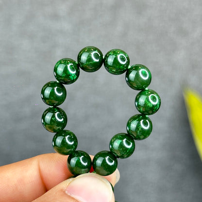 Natural Nephrite Jade Bracelet Size 8 mm - High Quality