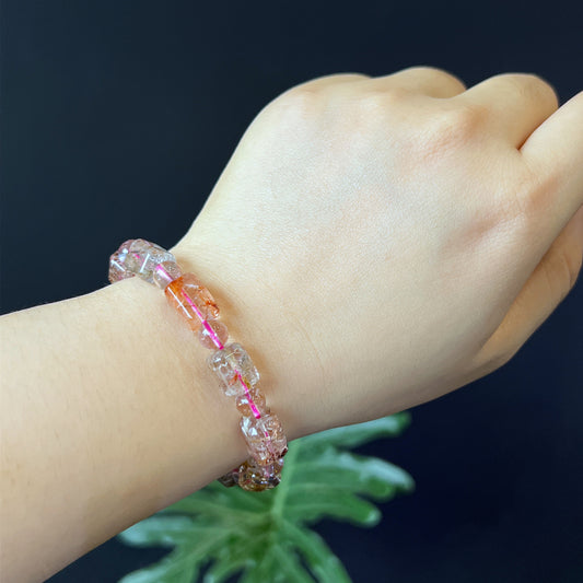Lu Thong Natural Rutilated Quartz VIP Bracelet Size 9 mm