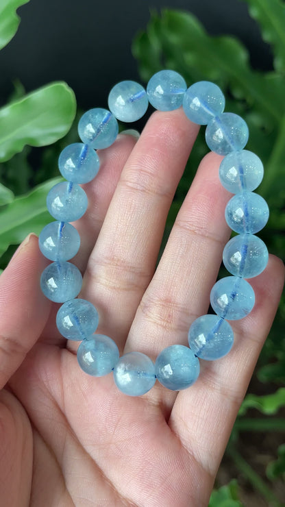 Aquamarine Bracelet 10 mm