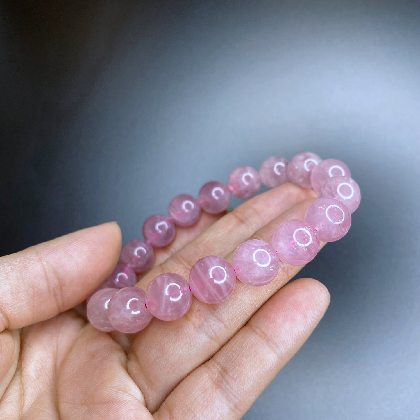 Natural Rose Quartz Bracelet Size 11-12 mm