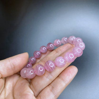 Natural Rose Quartz Bracelet Size 11-12 mm