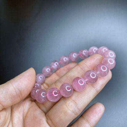 Natural Rose Quartz Bracelet Size 11-12 mm
