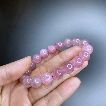 Natural Rose Quartz Bracelet Size 11-12 mm