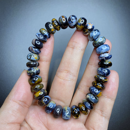 Natural Pietersite Chicklet Style Bracelet Size 10 mm