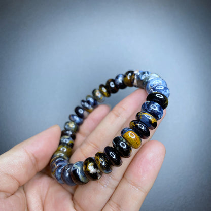 Natural Pietersite Chicklet Style Bracelet Size 10 mm