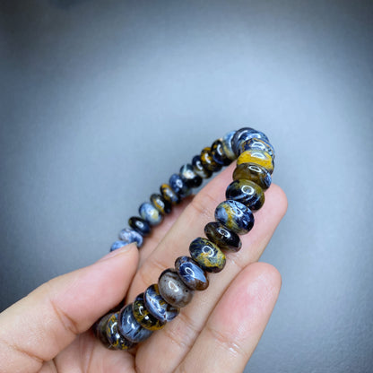 Natural Pietersite Chicklet Style Bracelet Size 10 mm