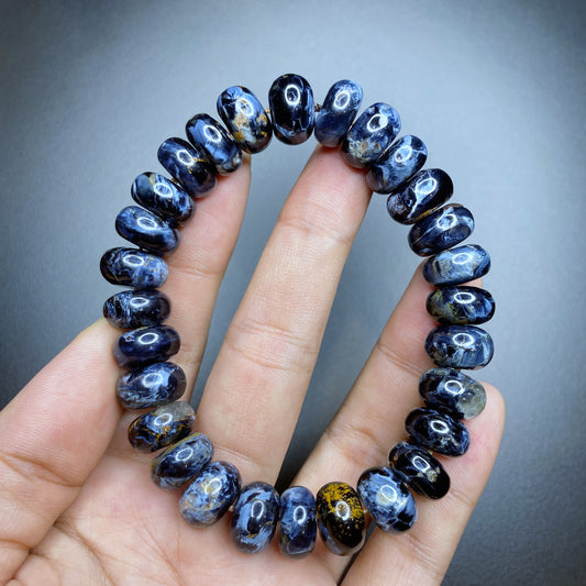 Natural Pietersite Chicklet Style Bracelet Size 12 mm