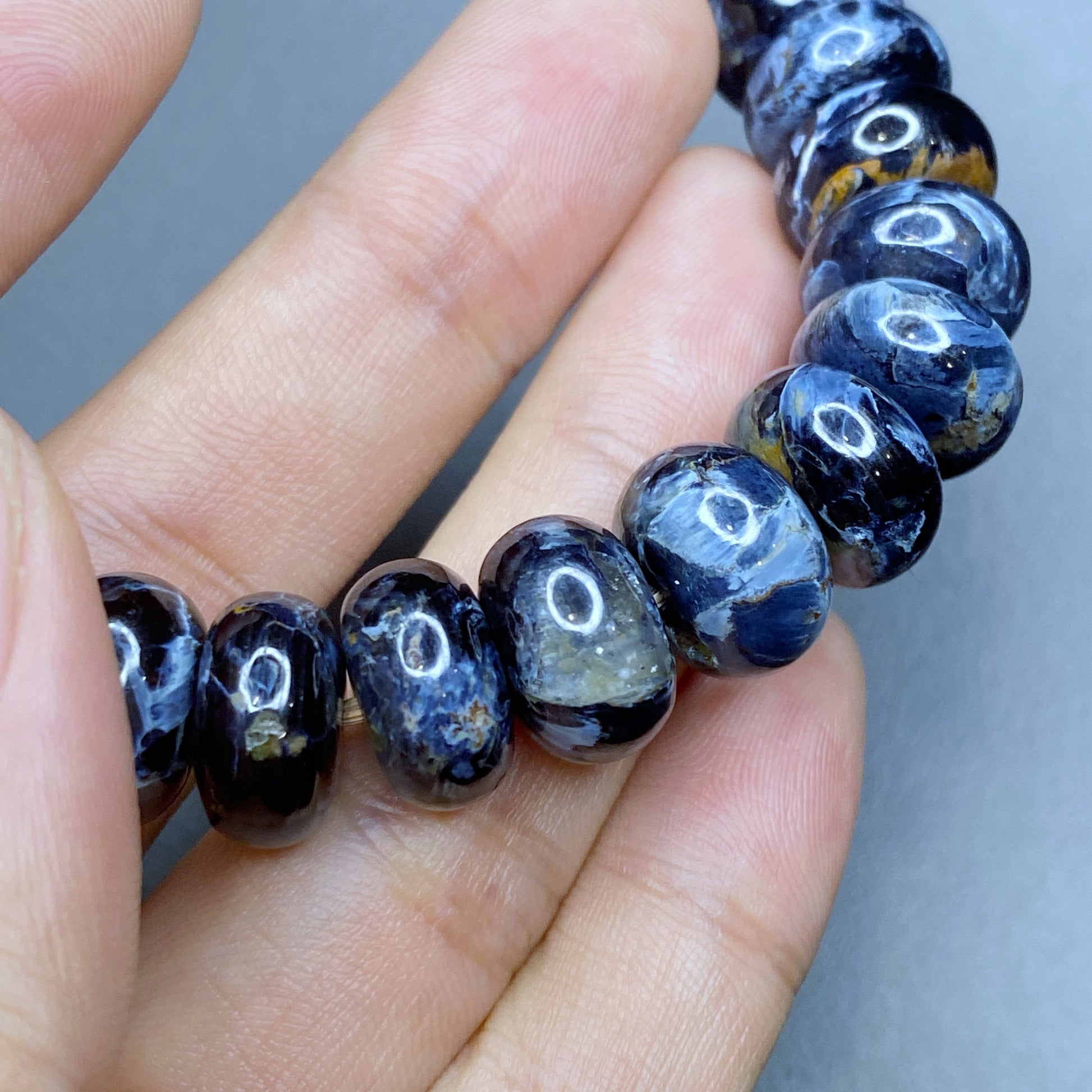 Beads Blue Pietersite Stone Beautiful And Natural Pietersite