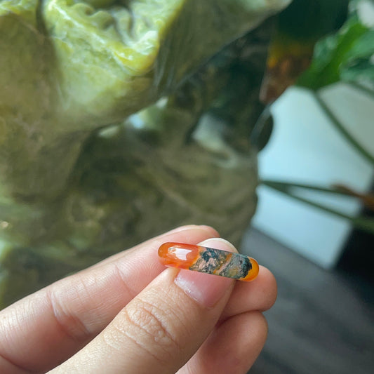 Moss Agate VIP Ring Size 1.8