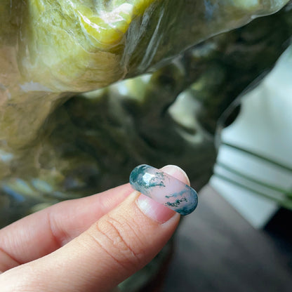 Moss Agate Ring Size 1.5