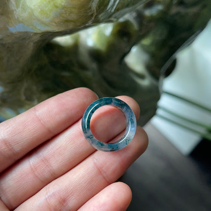 Moss Agate Ring Size 1.5