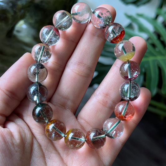 Natural Landscape quartz Bracelet Size 12 mm