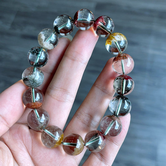 Natural Landscape Quartz Dividing VIP Bracelet Size 13 mm