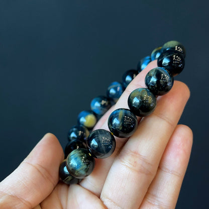 Natural Blue Eagle Eye VIP Bracelet Size 12 mm