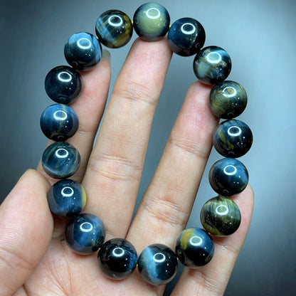 Natural Blue Eagle Eye VIP Bracelet Size 12 mm