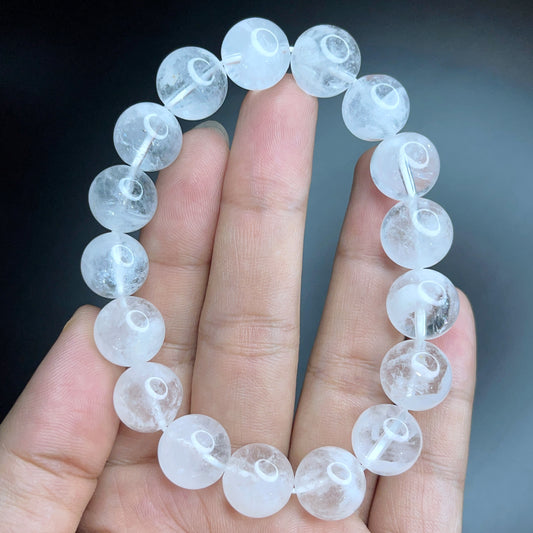 Natural Clear Quartz Bracelet Size 12 mm