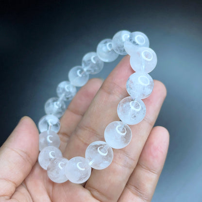 Natural Clear Quartz Bracelet Size 12 mm