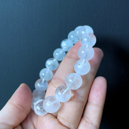 Natural Clear Quartz Bracelet Size 12 mm