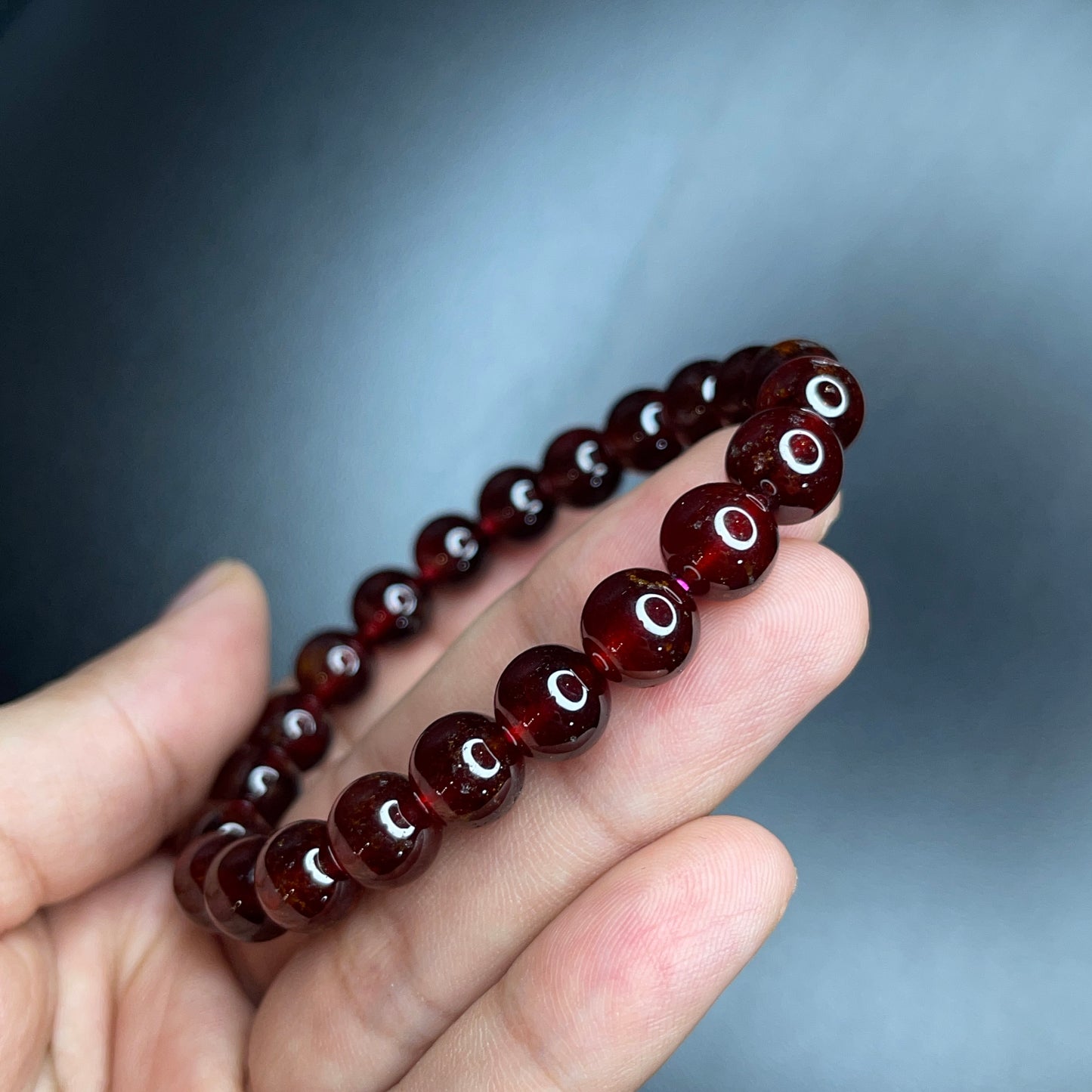 Natural Garnet VIP Bracelet Size 8 mm
