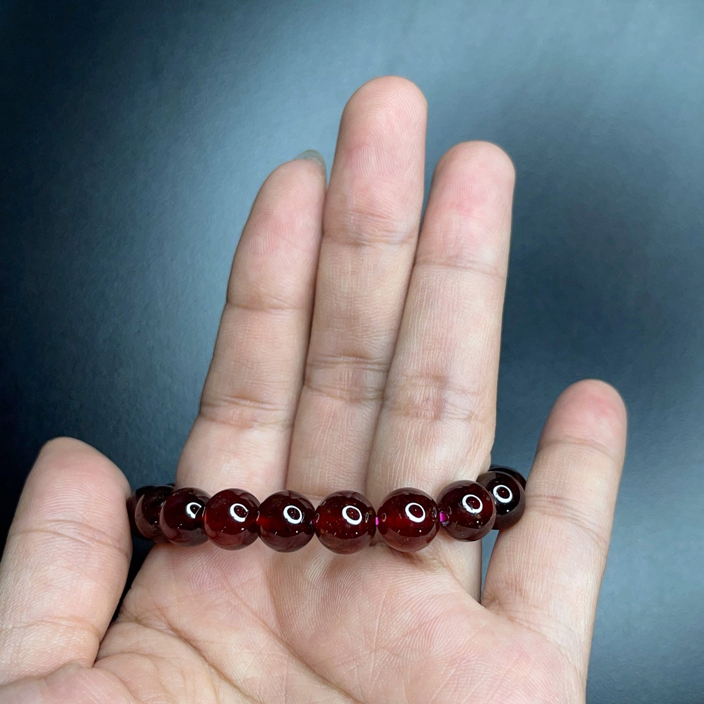 Natural Garnet VIP Bracelet Size 8 mm