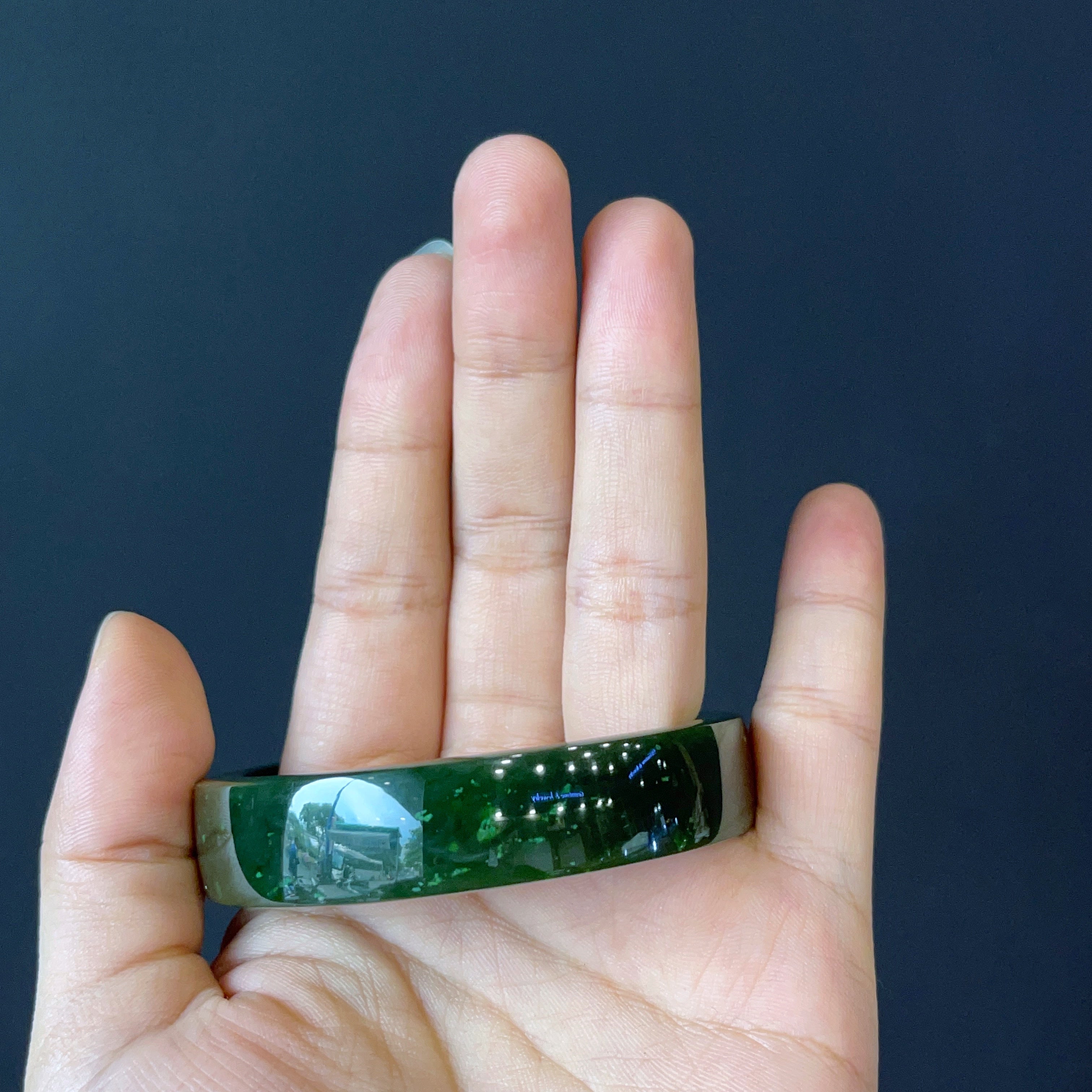 Nephrite jade bangle sales