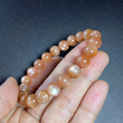 Natural Sunstone Bracelet Size 9 mm