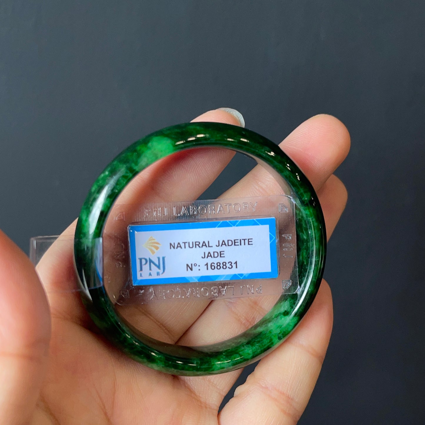 Jadeite Jade Bangle Size 49 mm