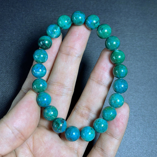 Natural Chrysocolla Bracelet Size 9 mm