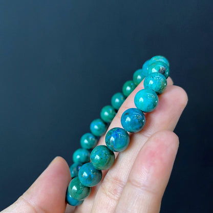 Natural Chrysocolla Bracelet Size 9 mm