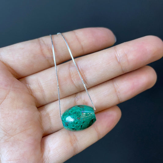 Pendentif string Lu chrysocolle