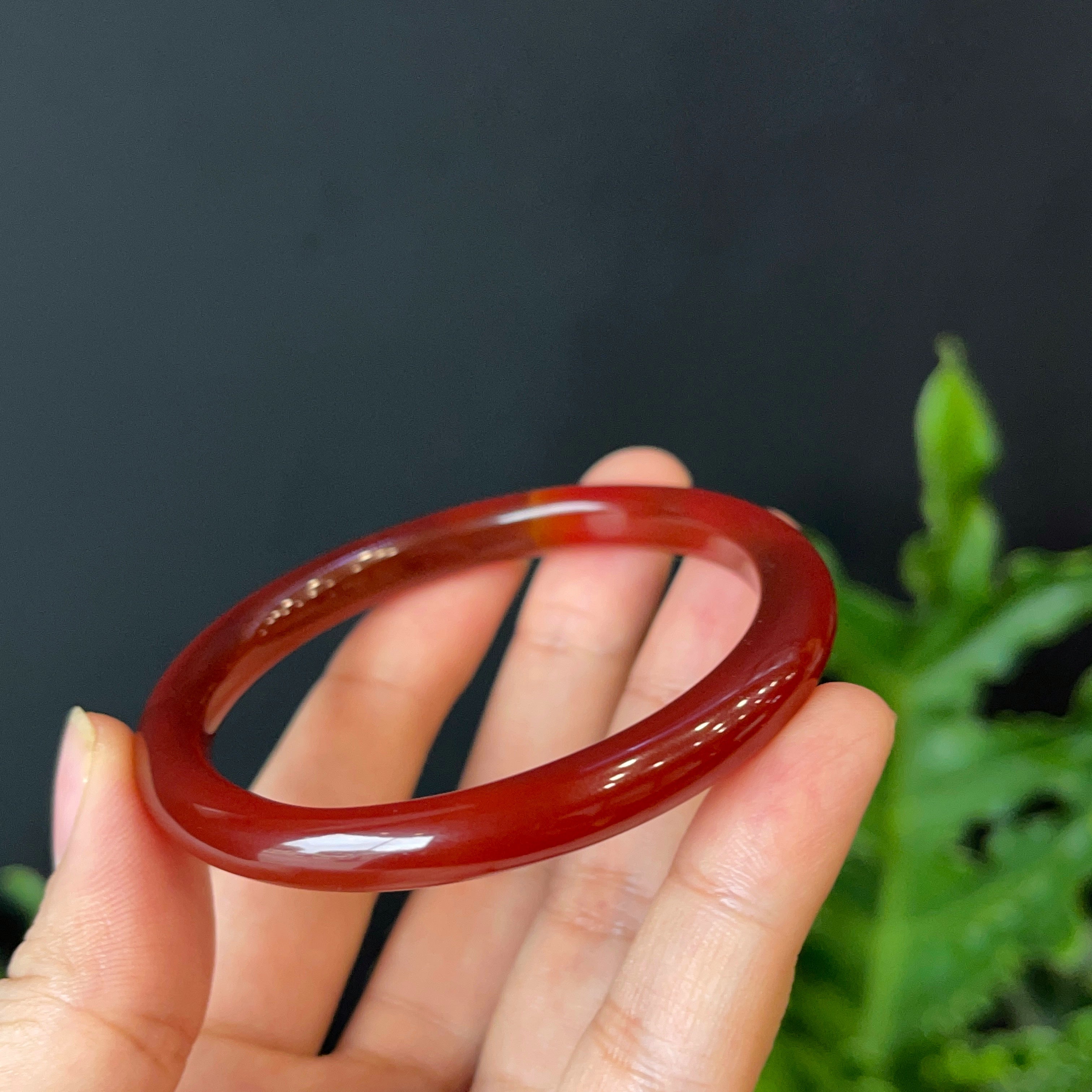 Natural agate clearance bangle
